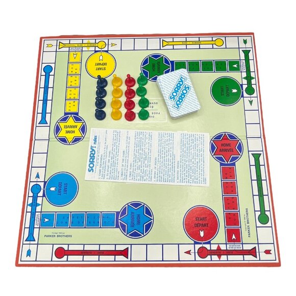Vintage Original Sorry! 1972 Board Game Parker Brothers - Picture 2 of 5